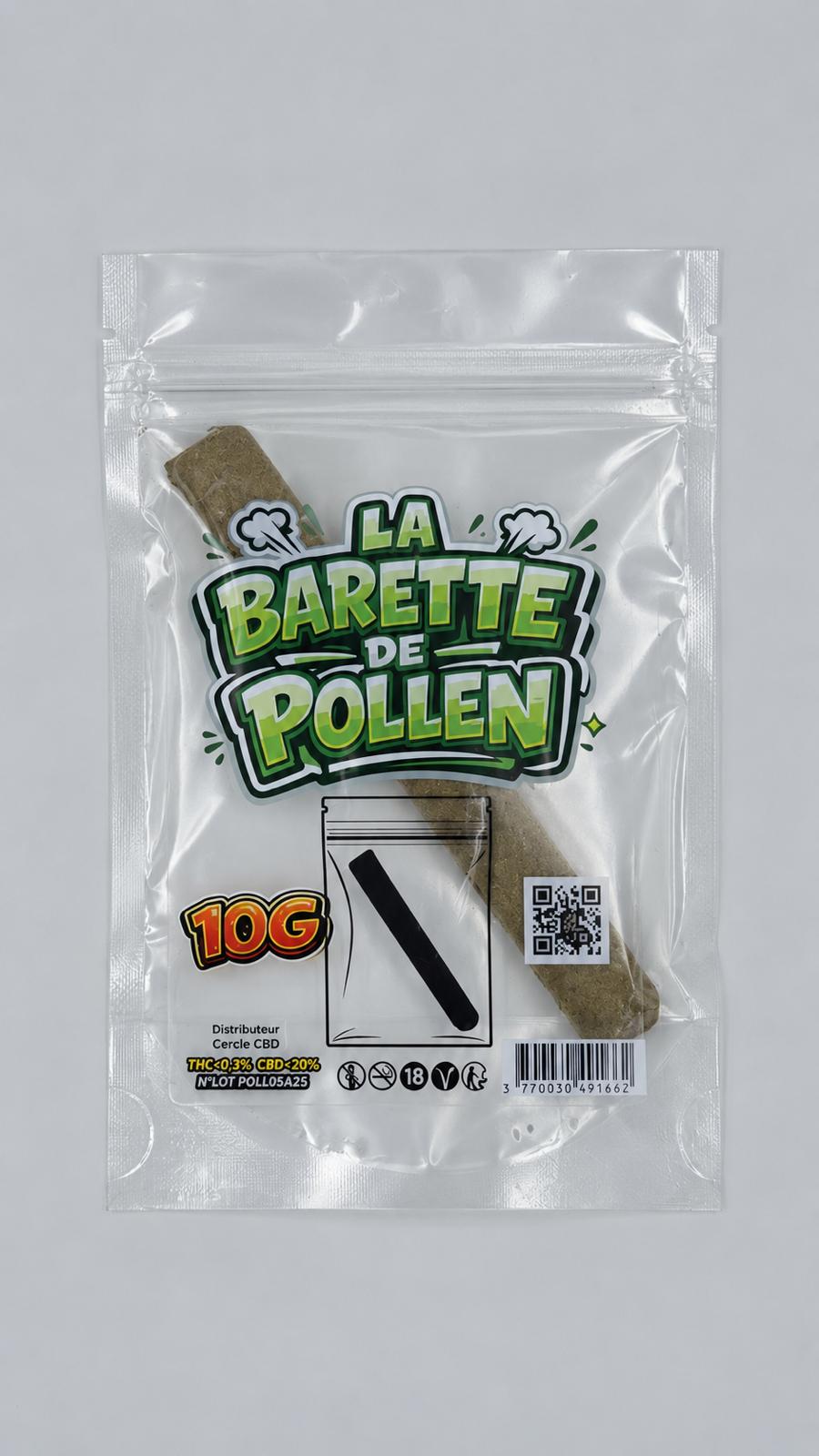 LA BARETTE® CLASSIC 10 G – POLLEN DE CBD PRESSÉ