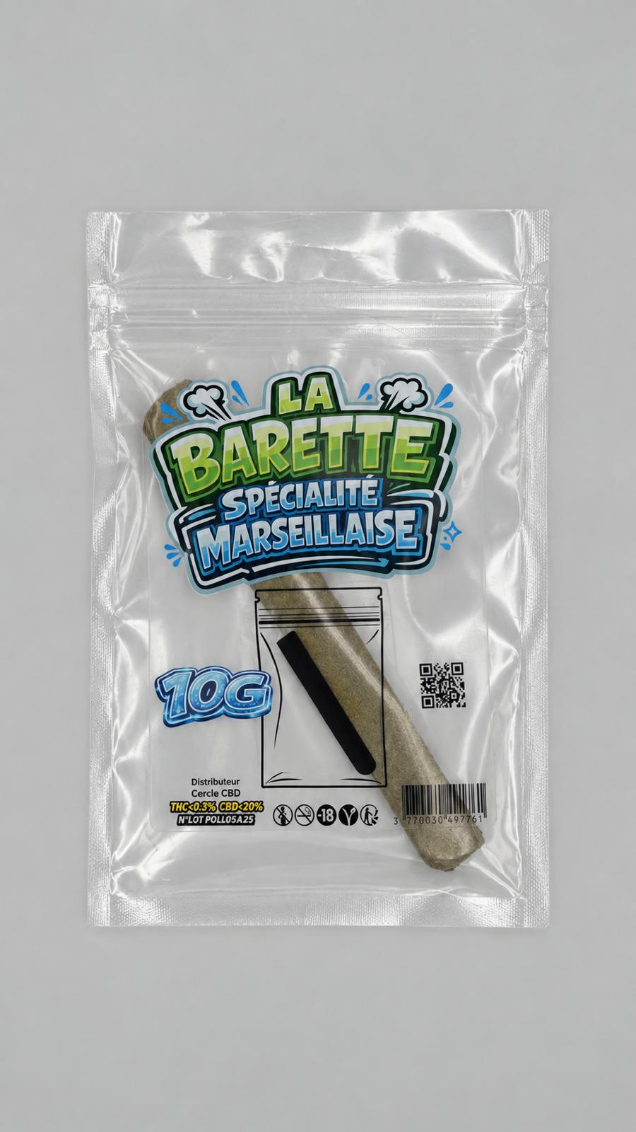 LA BARETTE® SPÉCIALITÉ MARSEILLAISE CLASSIC 10 G – POLLEN DE CBD PRESSÉ