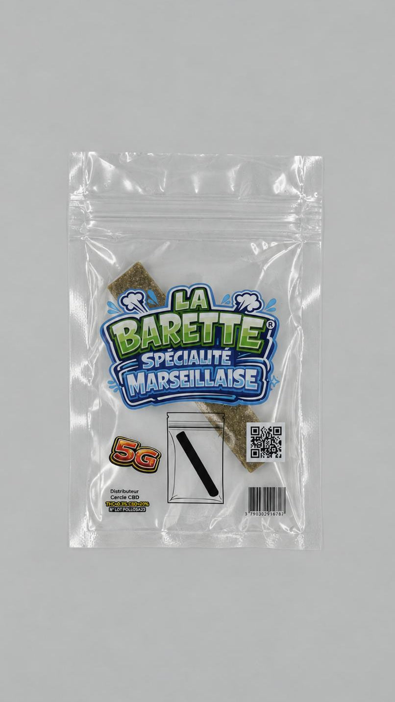 LA BARETTE® SPÉCIALITÉ MARSEILLAISE MINI 5 G – POLLEN DE CBD PRESSÉ