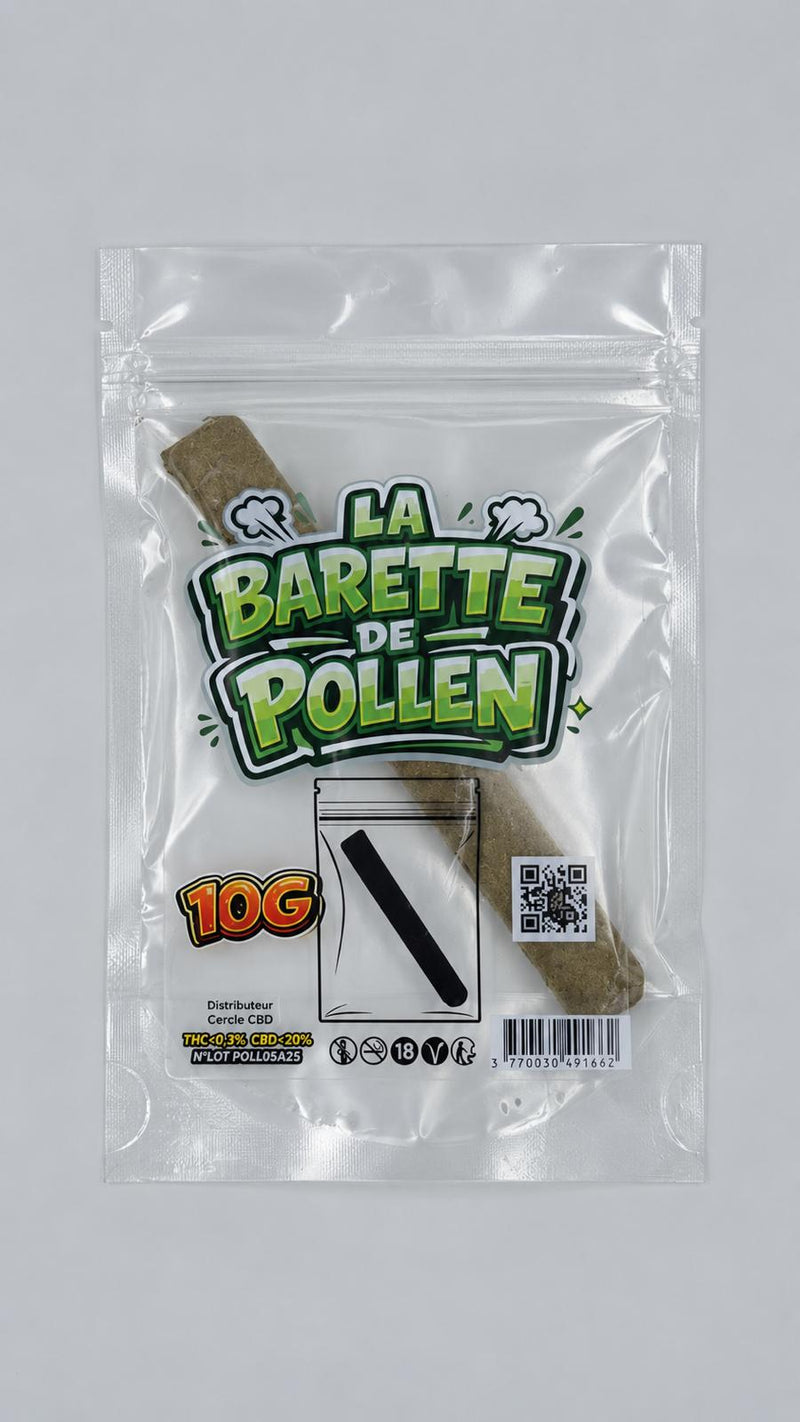 LA BARETTE® CLASSIC 10 G – POLLEN DE CBD PRESSÉ