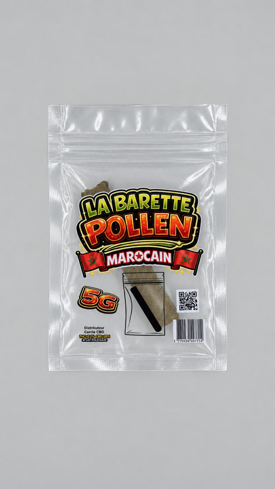 LA BARETTE® POLLEN MAROCAIN MINI 5 G – POLLEN DE CBD PRESSÉ